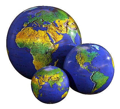 Earth Globe Topopraphical