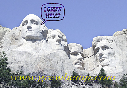 george washington grew hemp mt rushmore