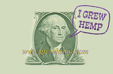 i grew hemp rubber stamp