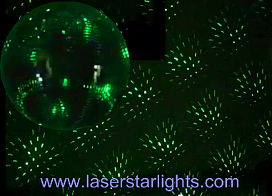 laser star lights green light show disco ball