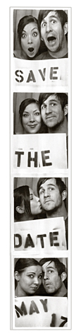 photobooth strip save the date