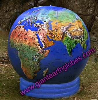 6 ft topo world globe balloon