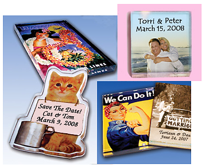 Acrylic Clear Topped Photo Magnets Acrylic Clear Topped Photo Magnets