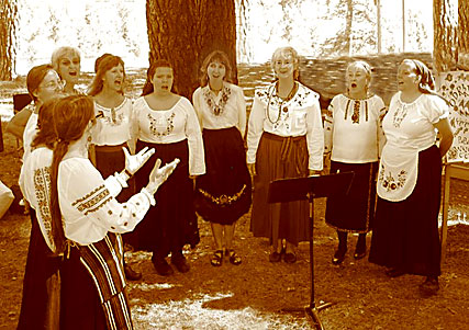 Balkan Choir at Nevada County Famer's Market