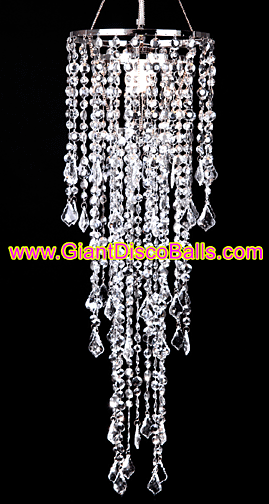 silver crystal chandelier