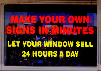 Static Cling Window Lettter Kit