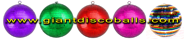 Giant Disco Balls - Purple, Green, Red, Hot Pink, Rainbow 16 24 inch