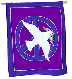 dove of peace flag banner