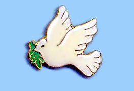 dove pin olive branch