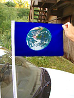 small earth flag 8x12 incn