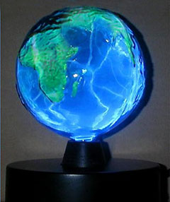 Earth Blue Planet Plasma Lamp