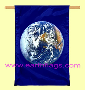 Earth banner vertical