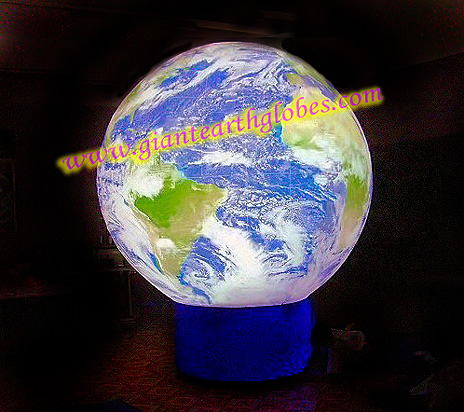 11 ft giant cold air earth globe with fan blower