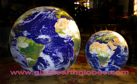 inflatable earth globe 24 and 36 inch