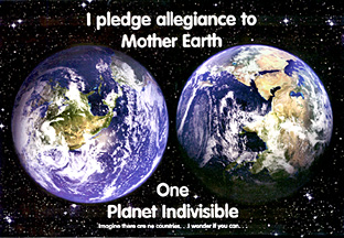 earth poster I pledge allegiance to the earth