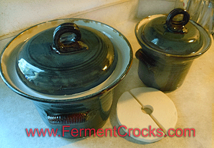 Sauerkraut Ferment Crock and Weight Stones