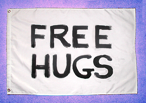 free hugs flag