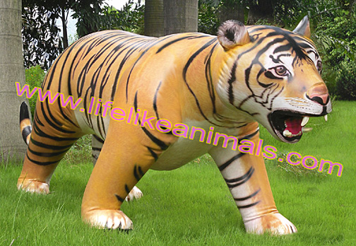 Lifesize Plush Bengal Tiger