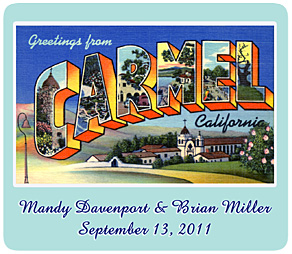 greetings from carmel california magnet