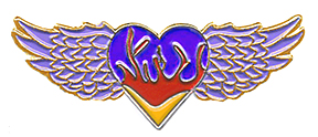 heart with wings pin - sufi heart symbol