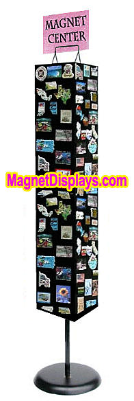 4 sided magnet floor display