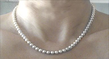 silver neodymium magnetic therapy necklace