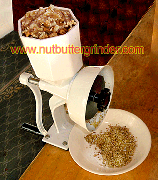 Hand Crank Mill for pregrinding nuts for Nut Butter Grinder 