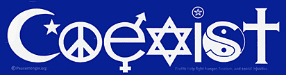 coexist bumper sticker