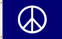 Giant Peace Symbol Flag 6x10 ft Giant Peace Symbol Flag 6x10 ft