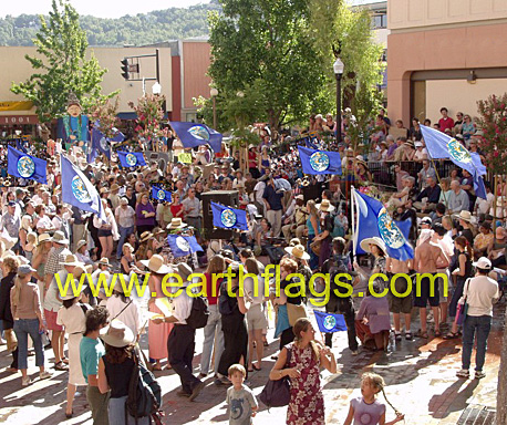 earth day parade flag