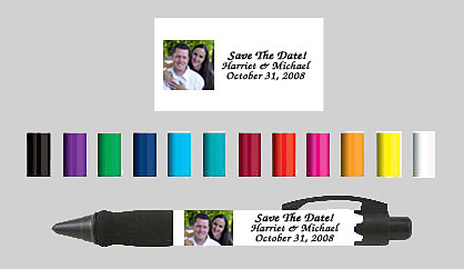 save the date photo pens