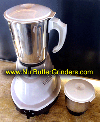 pregrinder for nuts and seeds for making nut butters