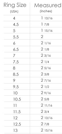 Ring Size Chart