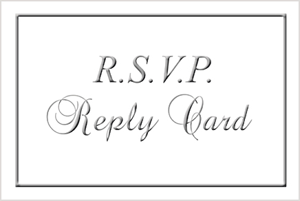 RSVP Reply Card