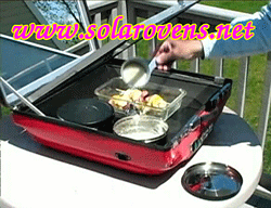 solar tulsi hybrid oven open