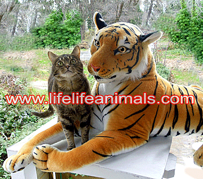 Lifesize Plush Bengal Tiger