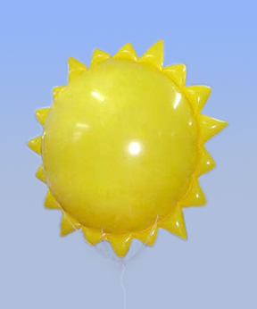 giant inflatable sun balloon solar energy