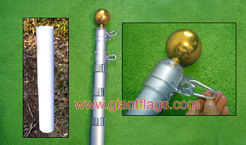 telescoping flag pole