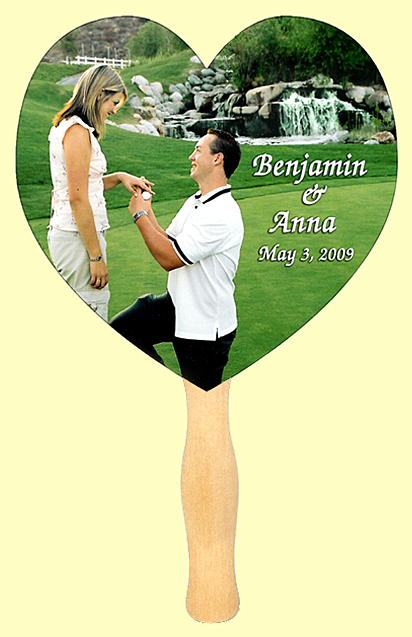 wedding heart fan