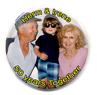 button photo magnet 2 1/4 inch