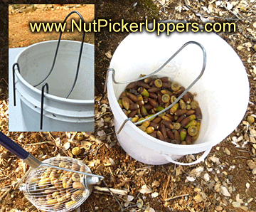 wire cage roller nut picker upper - wire cage roller nut picker upper unloader dumper bucket