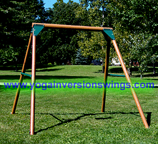 Yoga swing stand 7ft wood